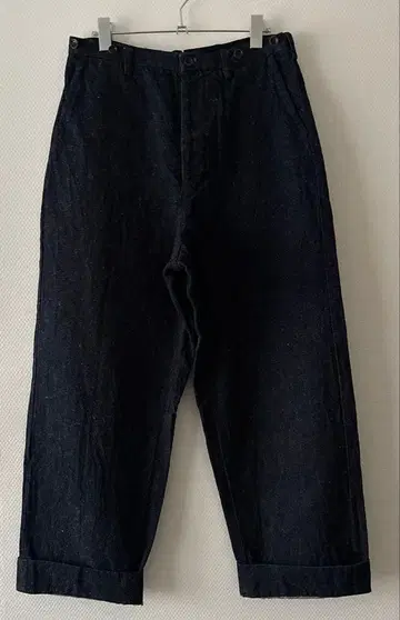 nestrobe 데님 헴프 와이드 팬츠