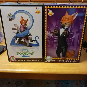주토피아 닉 주디 포스터 피규어 A 라스트 원상 세트