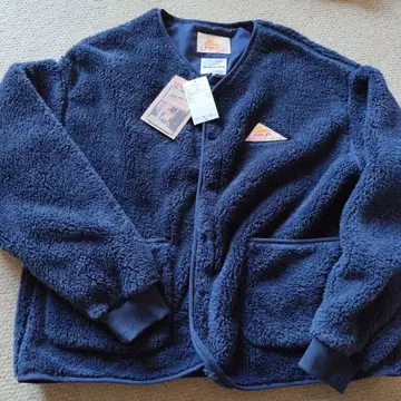 새상품 KELTY Samansa Mos2 레트로 플리스 가디건 네이비