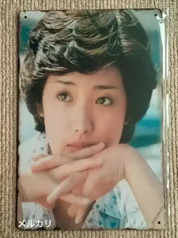 야마구치 모모에 양철 간판