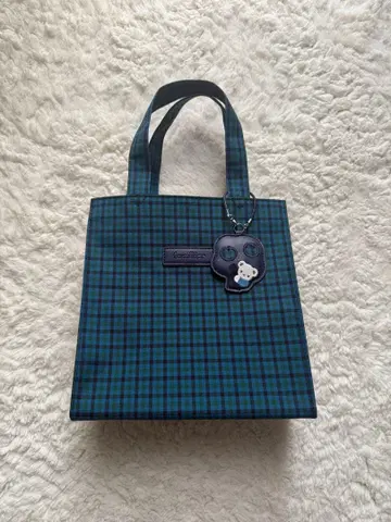 familiar 파미리아 토트백 파랑 깅엄 체크 체크