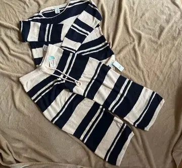 젤라또피케 룸웨어 네이비 아이보리 보더 프리 사이즈