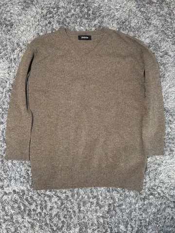 Zucca 브라운 V넥 니트 스웨터 M