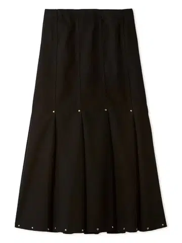 스터드 턱 머메이드 스커트