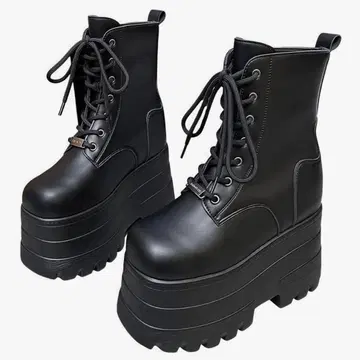 [새상품급] 코스프레 통굽 부츠 19cmUP