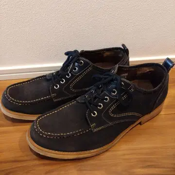 네이비 스웨이드 레이스업 슈즈 26.5cm