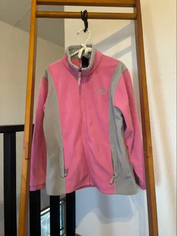 THE NORTH FACE 플리스 자켓 핑크 그레이