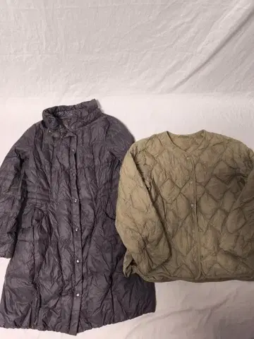 유니클로 Leggero Down 다운 자켓 2개 세트 여성용 L