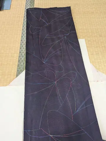 여름용 기모노 보라색