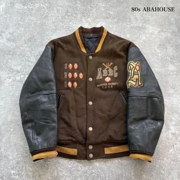 [ ABAHOUSE ] 80s 아바하우스 빈티지 바시티 자켓 야구 자수