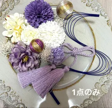 성인식 졸업식 시치고산 사전 촬영 머리 장식