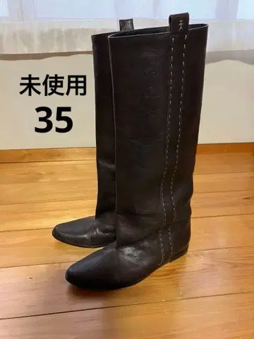미사용 라빠르망 별주 HENRY BEGUELIN 엔리 베글린 부츠 35