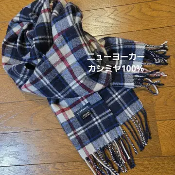NEWYORKER 뉴요커 하우스 타탄 체크 캐시미어 머플러