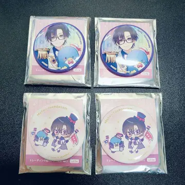 컬러풀 피치 산리오 스이파라 콜라보 모후군 사뮤 캔뱃지 4개 세트