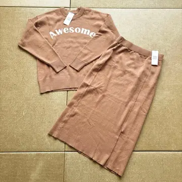 새상품 N+ 니트 풀오버 & 니트 스커트 셋업