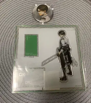 진격의 거인 베이스 야드 리바이 아크릴 스탠드 캔뱃지