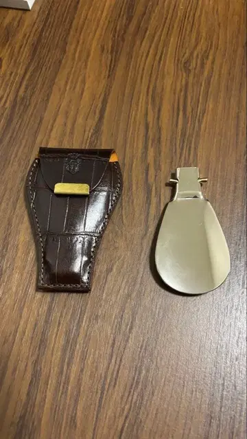 페리지 Felisi 가죽 케이스 포함 슈혼 휴대용 구두 주걱