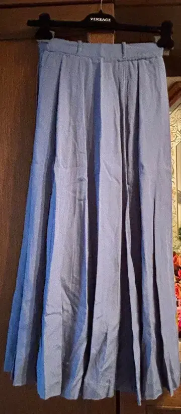 ELLE 플레어 스커트 라이트 블루 60-88