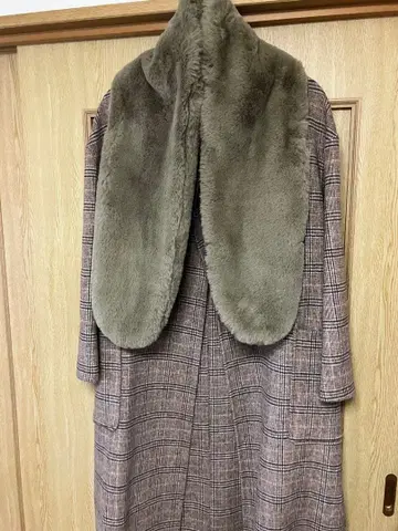 써니클라우드 퍼 머플러 브라운