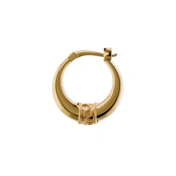 EAR RING PJ LOGO - GOLD