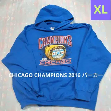 GILDAN XL CHICAGO CHAMPIONS 2016 후드티 블루