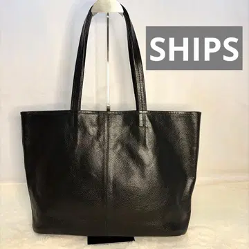 쉽스 토트백 주름 가죽 블랙 비즈니스 A4 가능 대용량 경량 고품질