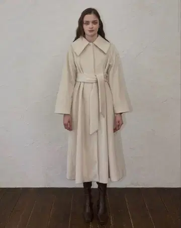 yilon 롱 코트 화이트 롱 코트