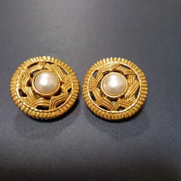 ROCHAS paris 귀걸이 진주 빈티지