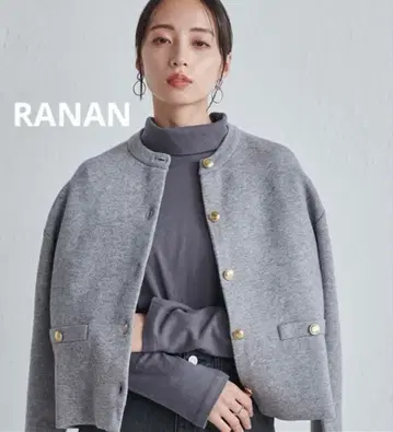 RANAN [ 4가지 기능 ] 세탁 가능! 골드톤 버튼 니트 가디건