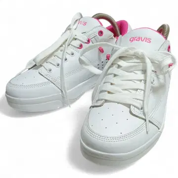 [ 레어 디자인 ] gravis 그래비스 스니커즈 화이트 핑크 23.5