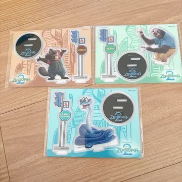 주토피아2 아크릴 스탠드 3개 세트 HAPPY 복권