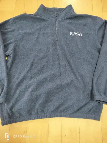 레어 NASA 플리스 자켓 다크 그레이