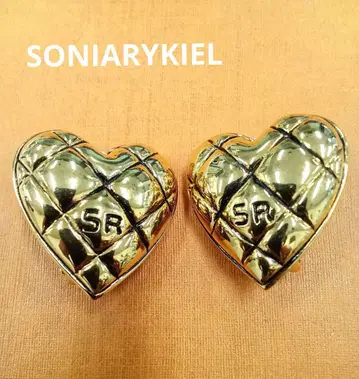 [ SONIARYKIEL ] SR 하트형 골드 귀찌