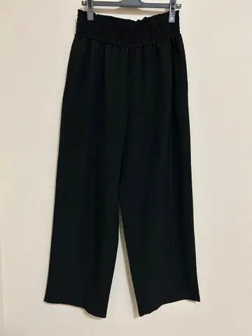 저널 스탠다드 울 라이크 스트레치 와이드 팬츠 40 블랙