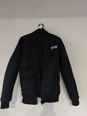 SY3 MA-1 스타일 블랙 자켓