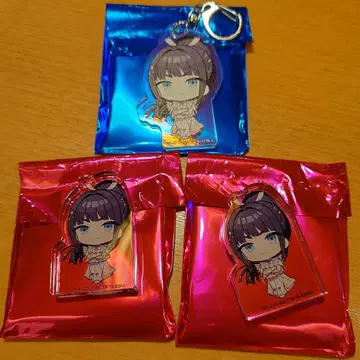 학마스 하츠보시 수족관 아마요 츠바메 아크릴 블록 아크링 키링