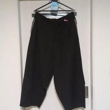 S for men 블랙 와이드 팬츠