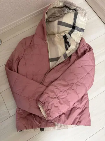 BLUELABEL CRESTBRIDGE 리버서블 후드 부착 다운 자켓