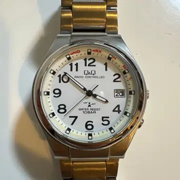 Q&Q 라디오 컨트롤 시계 10BAR 방수