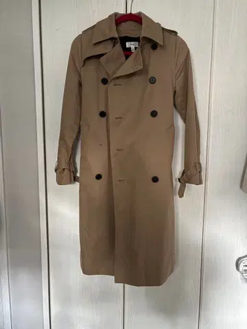베이지 트렌치코트 더블 브레스트 Hyke 사이즈 2