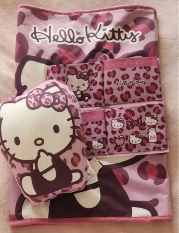 아베일 산리오 해피백 핑크 레오파드 무늬