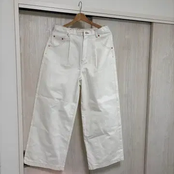 Discoat Denim Co. 화이트 와이드 팬츠