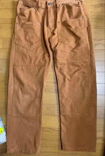 SCJAN 더블니 워크 팬츠 카멜색