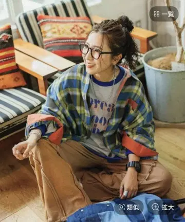 컬러풀 체크 셔츠 misayo 니코앤드