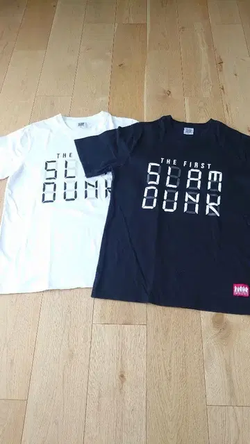 THE FIRST SLAM DUNK 티셔츠 블랙 화이트 L 2장 세트