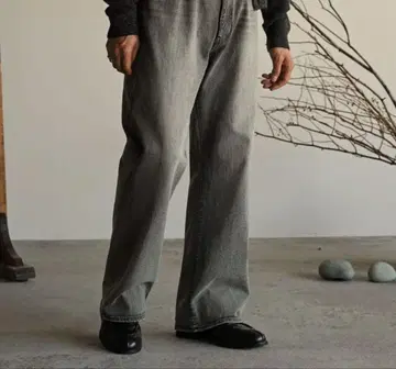 시운 플레어 슬럽 데님 팬츠 S 사이즈 미사용