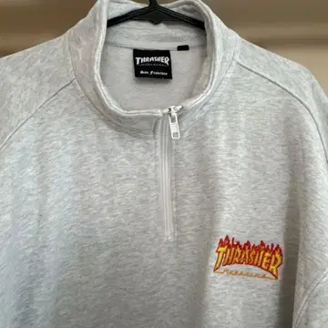 THRASHER 하프 지퍼