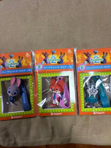 주토피아 아크릴 키링 3개 세트