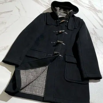 [ 새상품급 ] 런던 트래디션 더플 코트 안감 체크 무늬 블랙 46