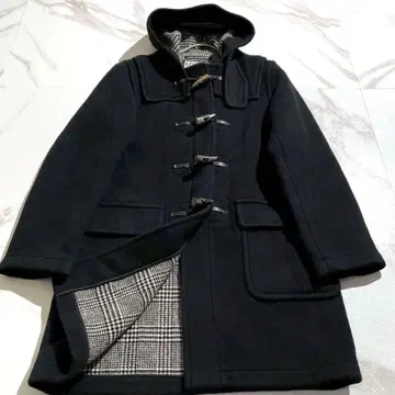 [ 새상품급 ] 런던 트래디션 더플 코트 안감 체크 무늬 블랙 46